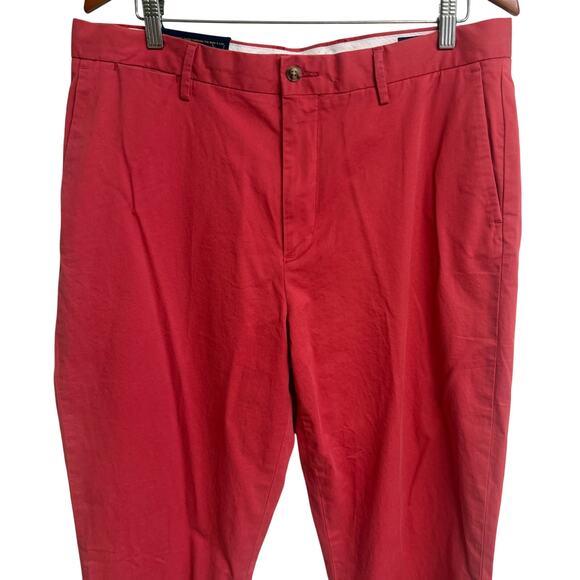 Polo Ralph Lauren Mens Pants Size 36 X 32 Nantuck Red Stretch Classic Fit New - Picture 2 of 12